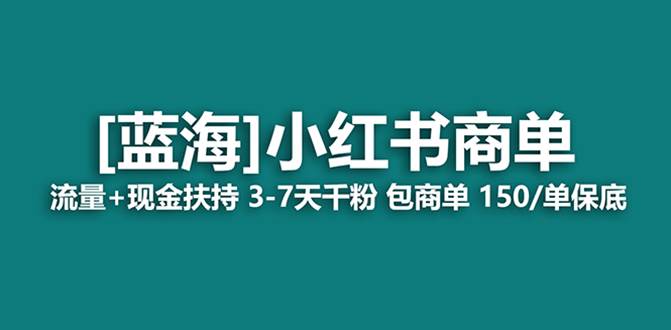 最强蓝海项目，小红书商单！长期稳定，7天变现，商单分配，月入过万-小白项目网