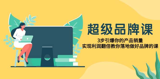 超级/品牌课，3步引爆你的产品销量，实现利润翻倍教你落地做好品牌的课-小白项目网