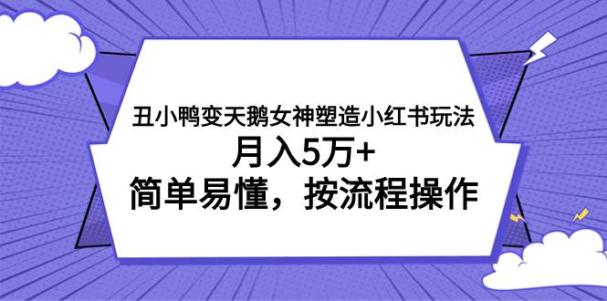 丑小鸭变天鹅女神塑造小红书玩法，月入5万+，简单易懂，按流程操作-小白项目网