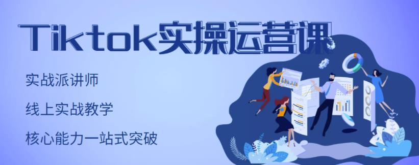 TikTok实操运营课，手把手账号实战，适合零基础Tiktok新人-小白项目网