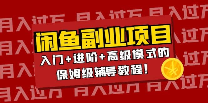 月入过万闲鱼副业项目：入门+进阶+高级模式的保姆级辅导教程-小白项目网