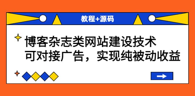 博客杂志类网站建设技术，可对接广告，实现纯被动收益（教程+源码）-小白项目网