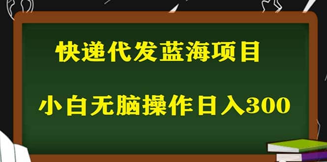 2023最新蓝海快递代发项目，小白零成本照抄-小白项目网