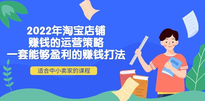 2022年淘宝店铺赚钱的运营策略：一套能够盈利的赚钱打法，适合中小卖家-小白项目网