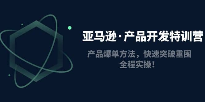 亚马逊·产品开发特训营：产品爆单方法，快速突破重围，全程实操-小白项目网