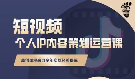 抖音短视频个人ip内容策划实操课，真正做到普通人也能实行落地-小白项目网