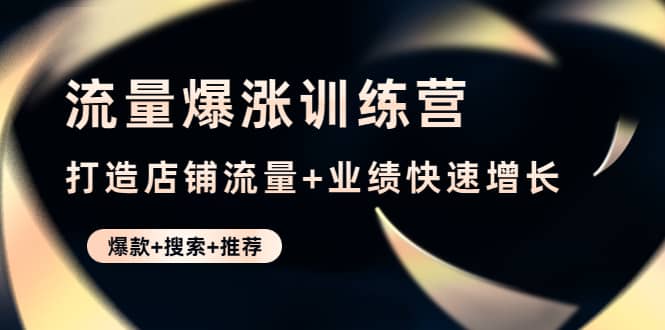 流量爆涨训练营：打造店铺流量+业绩快速增长 (爆款+搜索+推荐)-小白项目网