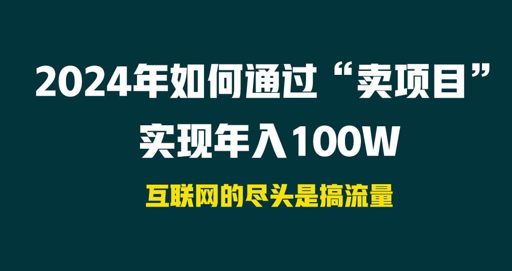 2024年如何通过“卖项目”实现年入100W-小白项目网