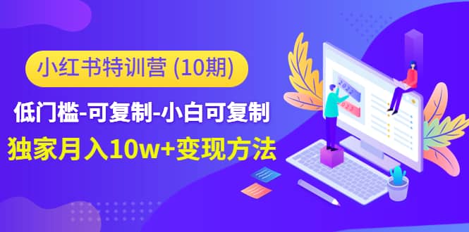 小红书特训营（第10期）低门槛-可复制-小白可复制-小白项目网