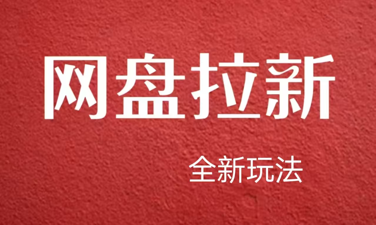 【新思路】网盘拉新直接爆单，日入四位数玩法，小白可快速上手-小白项目网