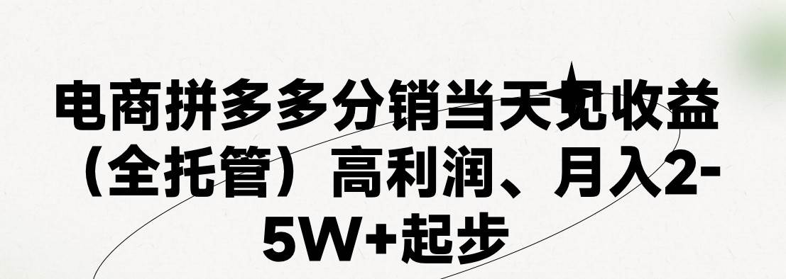 最新拼多多模式日入4K+两天销量过百单，无学费、 老运营代操作、小白福…-小白项目网