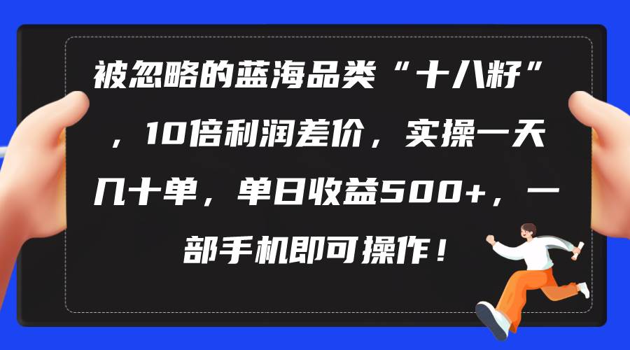 被忽略的蓝海品类“十八籽”，10倍利润差价，实操一天几十单 单日收益500+-小白项目网