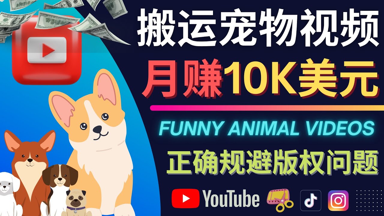 搬运TIKTOK视频到YouTube，并进行二次创作，月赚1万美元以上-小白项目网