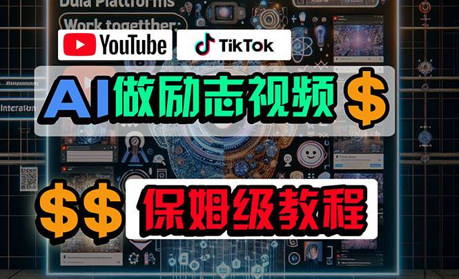 利用AI制作励志视频，在YouTube和TikTok赚钱，小白可做（附工具）-小白项目网