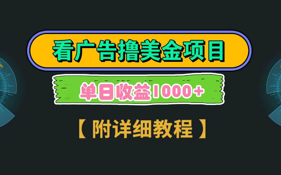 Google看广告撸美金，3分钟到账2.5美元 单次拉新5美金，多号操作，日入1千+-小白项目网