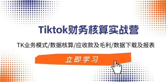 Tiktok财务核算实战营：TK业务模式/数据核算/应收款及毛利/数据下载及报表-小白项目网