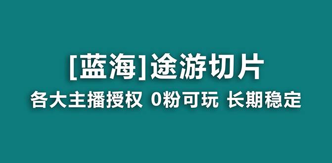 抖音途游切片，龙年第一个蓝海项目，提供授权和素材，长期稳定，月入过万-小白项目网