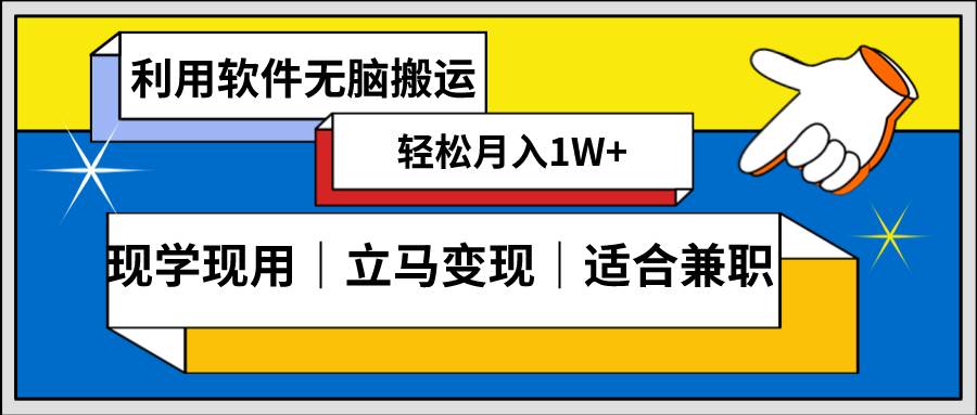 低密度新赛道 视频无脑搬 一天1000+几分钟一条原创视频 零成本零门槛超简单-小白项目网