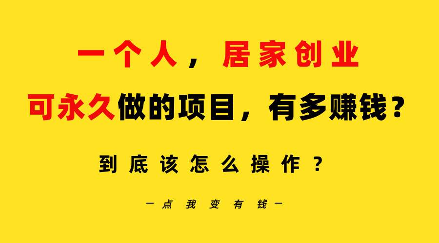 一个人，居家创业：B站每天10分钟，单账号日引创业粉100+，月稳定变现5W…-小白项目网