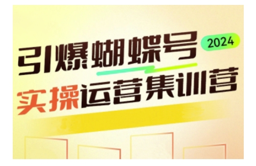 引爆蝴蝶号实操运营，助力你深度掌握蝴蝶号运营，实现高效实操，开启流量变现之路-啦啦收录网