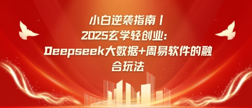 小白逆袭指南，2025玄学轻创业：Deepseek大数据+周易算法的融合玩法-小白项目网