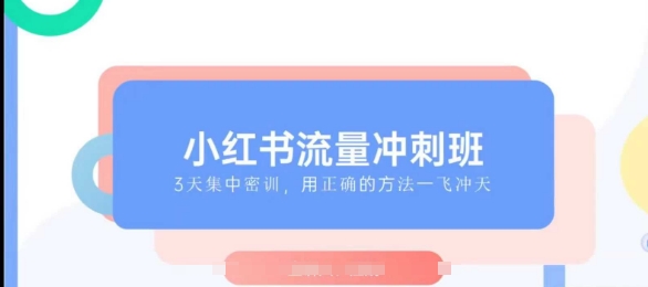 小红书流量冲刺班2025，最懂小红书的女人，快速教你2025年入局小红书-啦啦收录网